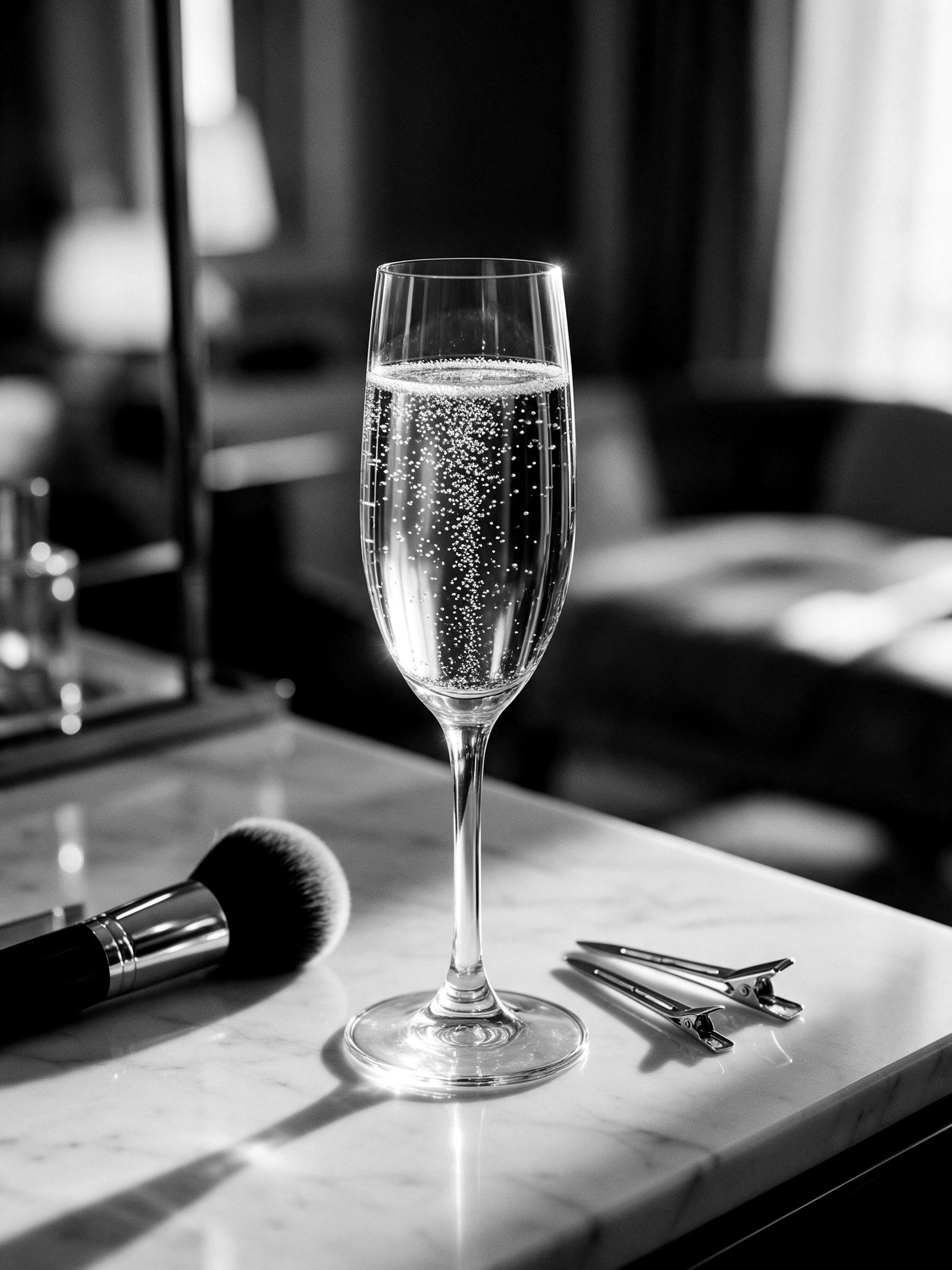 Champagner im Hotel-Suite-Styling