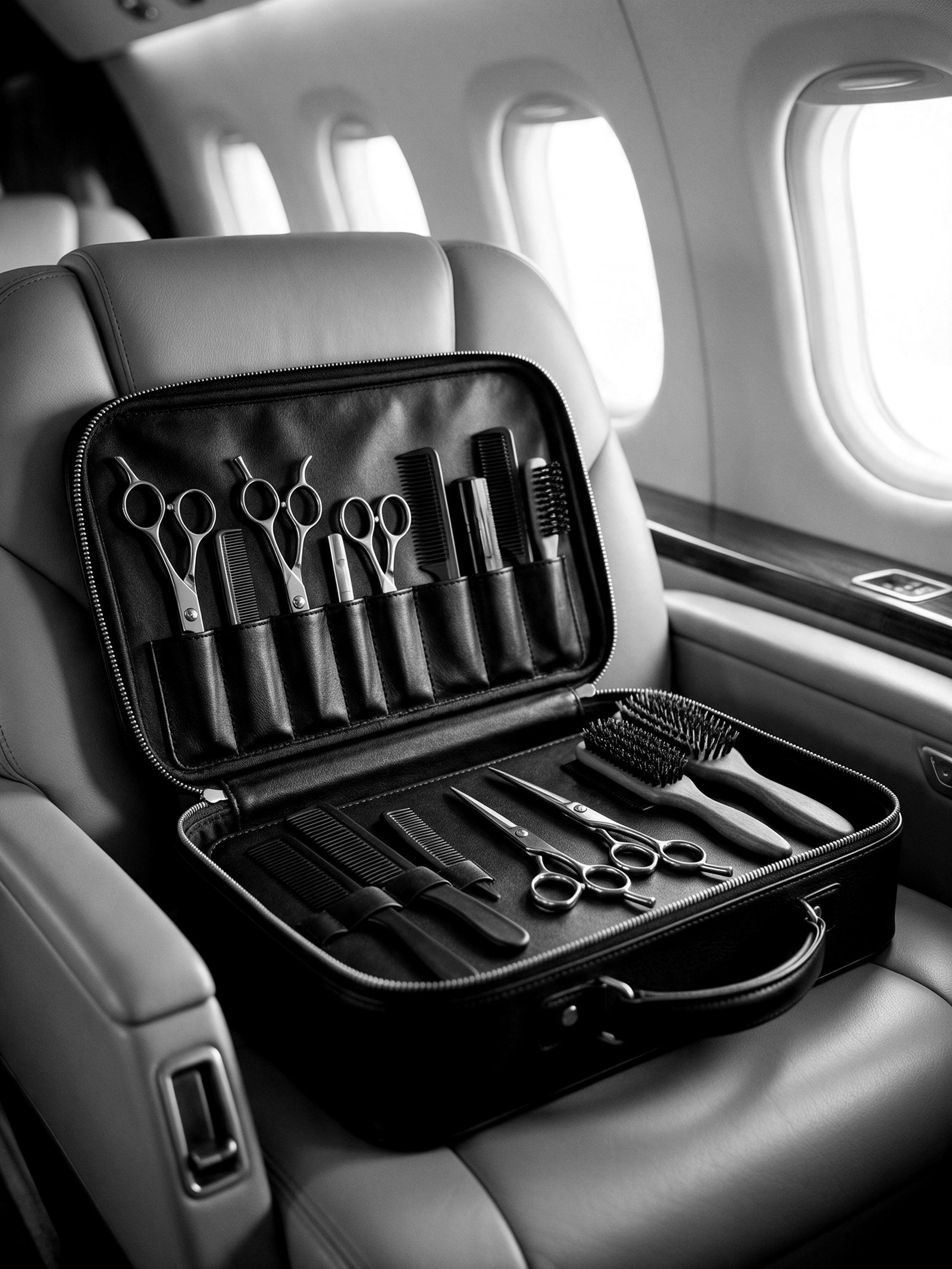 Stylist-Koffer im Privatjet – weltweit buchbar